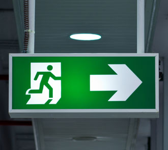 Emergency evacuation sign