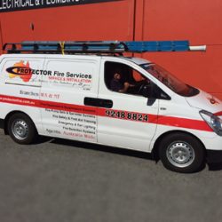 Extinguisher service vehicle