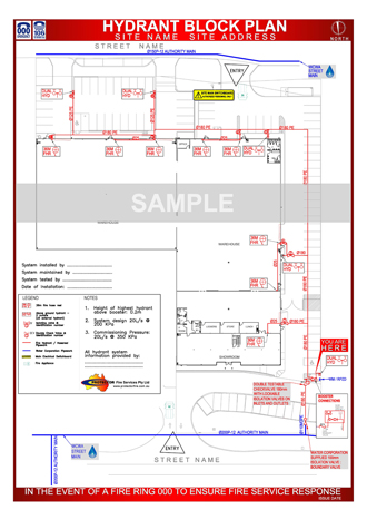 Fire Hydrant Block Plan